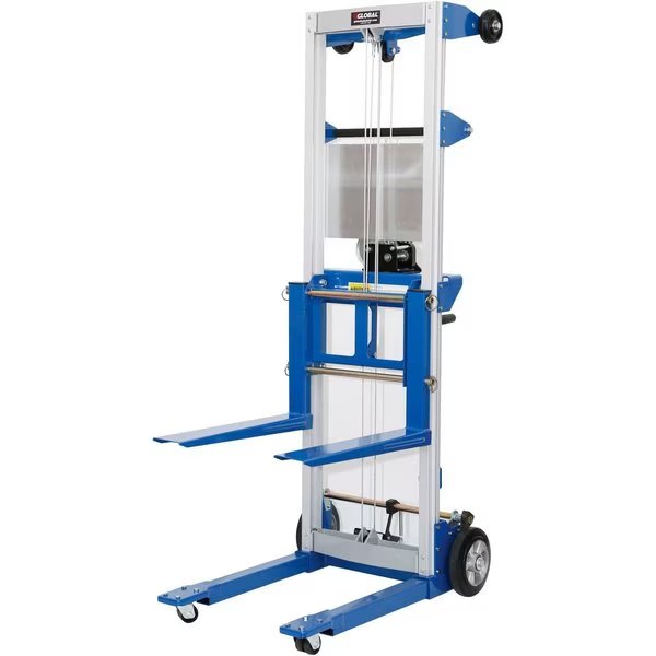 Lightweight Hand Operated Lift Truck, 500 Lb. Capacity Fixed Legs, Global Industrial, Mfr#: 989052